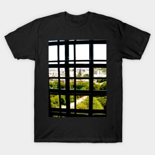 Edinburgh through window bars T-Shirt